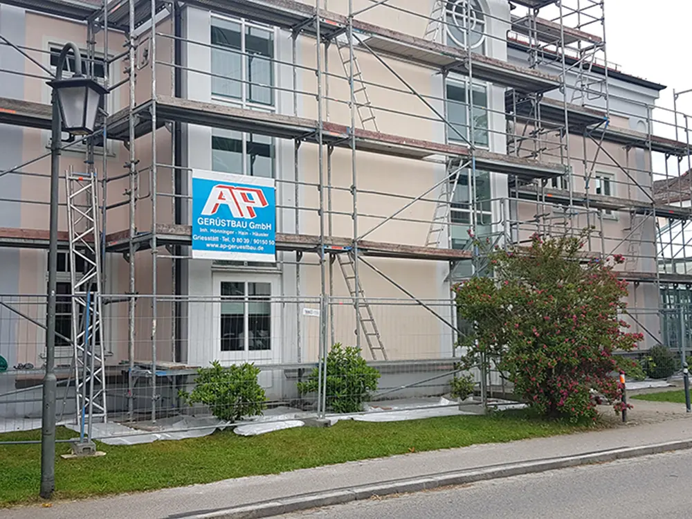 Gerüst für Sanierung